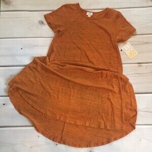 Lularoe NWT Mustard Yellow Carly Dress Sz XXS